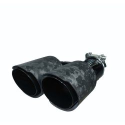 Rrhale H-Type Dobbelt Carbon Rund 89/63mm. Foged Mate/Black-RIGHT