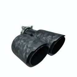 Rrhale H-Type Dobbelt Carbon Rund 89/63mm. Foged Mate/Black-RIGHT