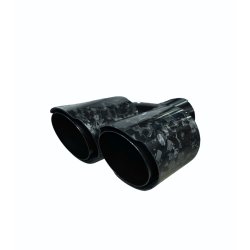 Rrhale Y-Type Dobbelt Carbon Rund 89/63mm. Foged Clear/Black 