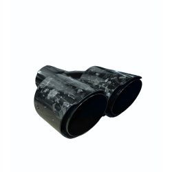 Rrhale Y-Type Dobbelt Carbon Rund 101/76mm. Foged Clear/Black 