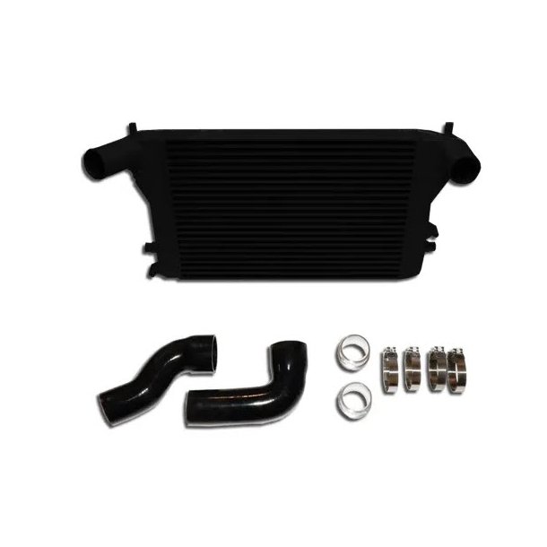Intercooler Kit - FMIC for Golf 5, 6, GTI, R, Audi A3, S3, Seat Leon, Passat B6 2.0 TFSI Double-DIN 65mm plug-and-play