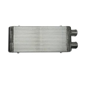 Intercooler 600x300x76mm aluminum - 76mm connections on one side intercooler