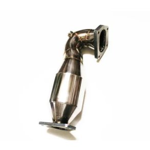 Downpipe for Fiat 500 (312) Abarth 1.4 16v � 76mm with 200 Zeller metal cat � 130mm Euro 4 compatible - made of stainless steel