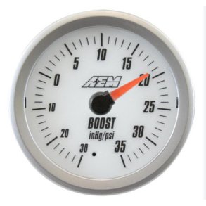 AEM Boost 35 psi, hvid