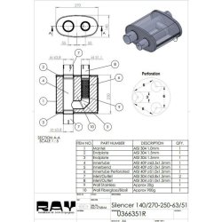 Dmper Oval 63 til spjld