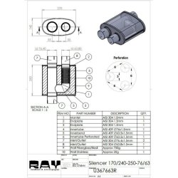 Dmper Oval 76 til spjld