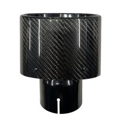 Rrhale Singel Carbon Oval 150-95/76mm. Twill Clear/Black