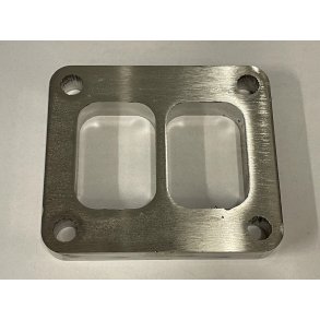 Turboflange T4, dobbelt indlb, rustfri 304, 10 mm. Tyk