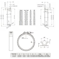 44 mm V-band st