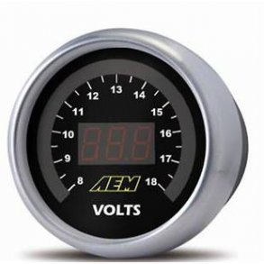 AEM Digital 8-18V Voltmeter Gauge (30-4400)