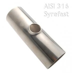 T-rr rustfrit  76/ 63 / 76 x 2,0 mm reduceret