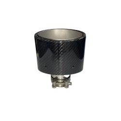 Rrhale Singel Carbon Oval 150-95/76mm. Twill Clear/Silver