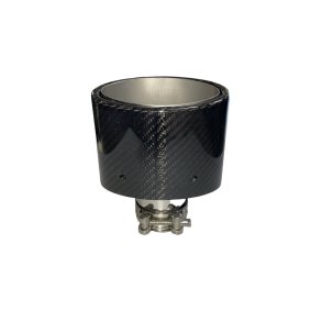 Rrhale Singel Carbon Oval 150-95/63mm. Twill Clear/Silver