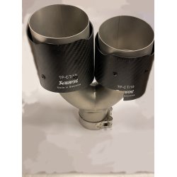 Rrhale med carbon, dobbelt afgang